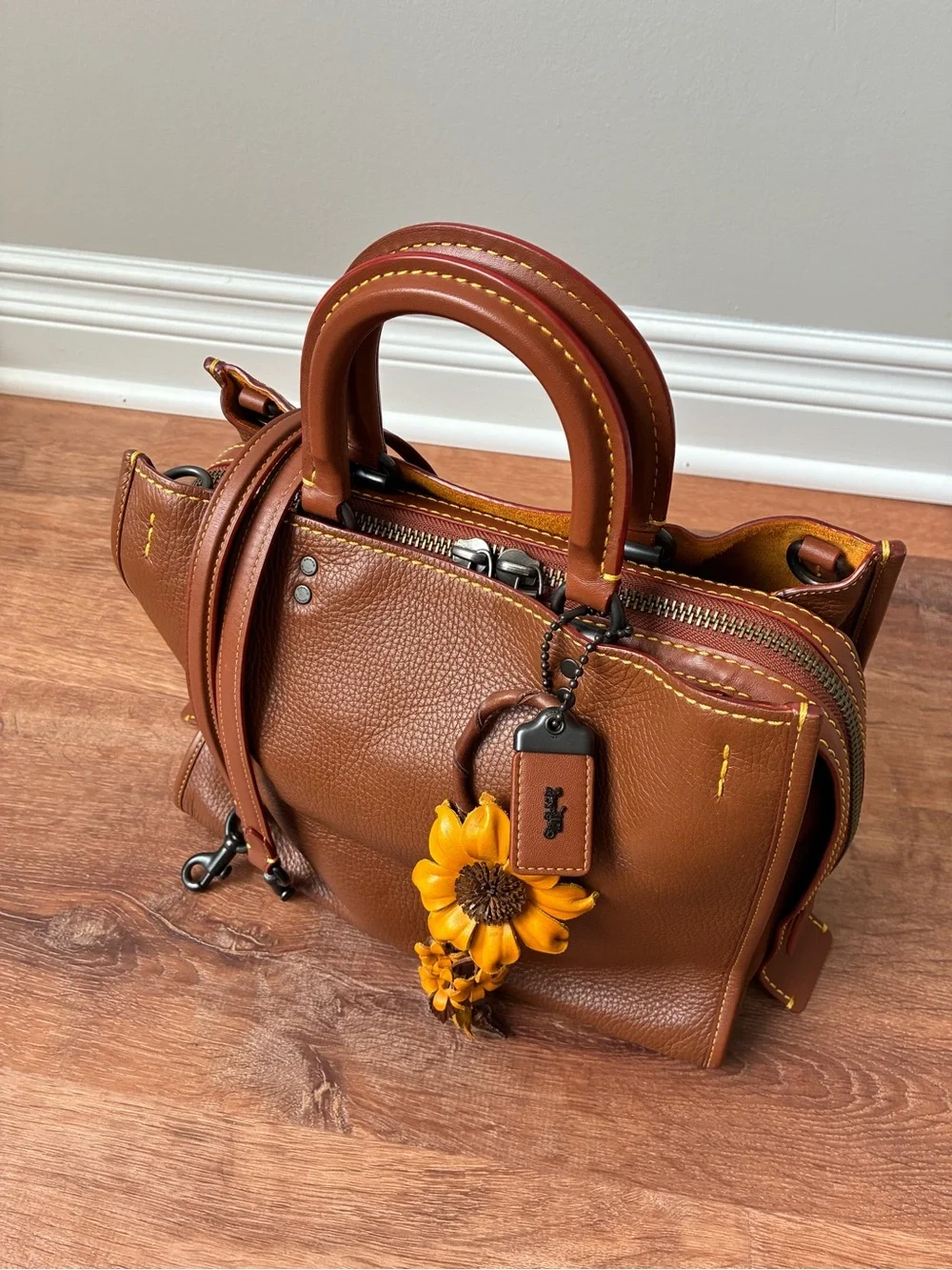 Coach 1941 Rogue Leather Satchel Purse, 38124